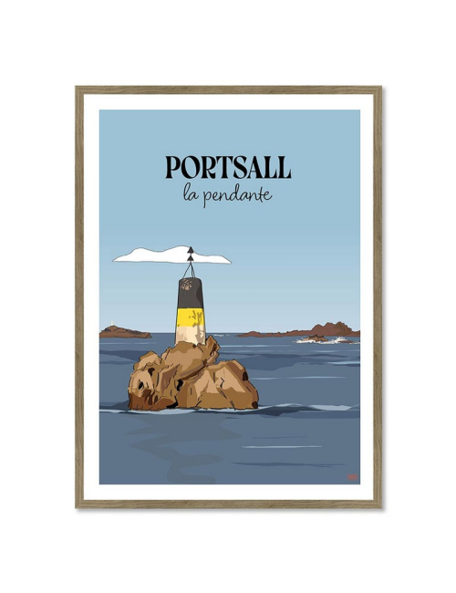 Affiche Portsall encadrée – La Pendante