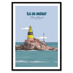 "L'ile de Bréhat", Tableau Travel poster