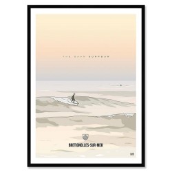 «Bretignolles-sur-Mer», Tableau Travel Poster