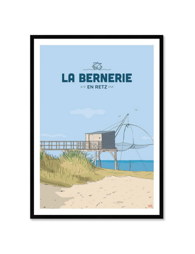 Affiche La Bernerie-en-Retz encadrée