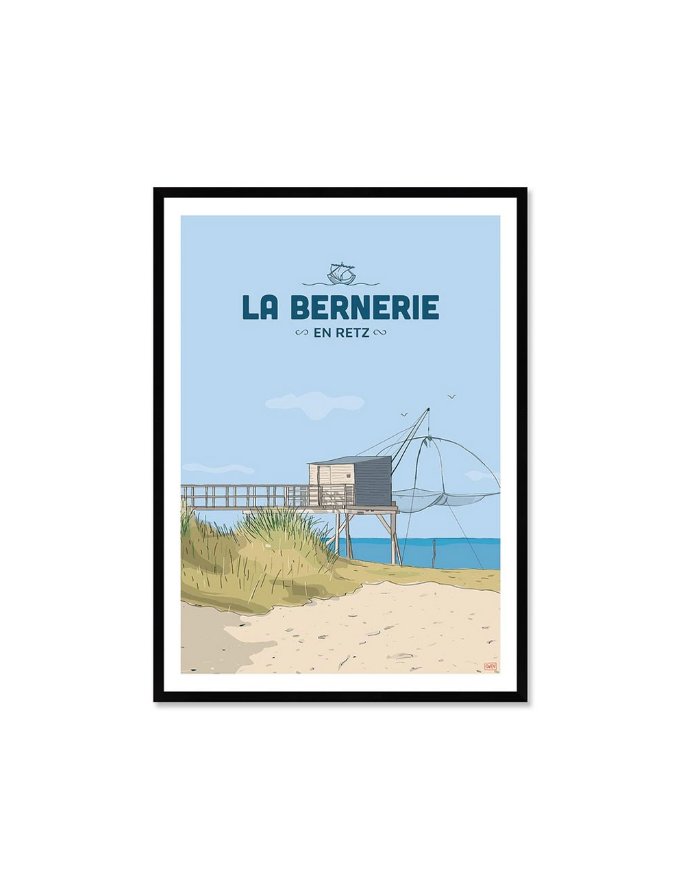 Affiche La Bernerie-en-Retz encadrée