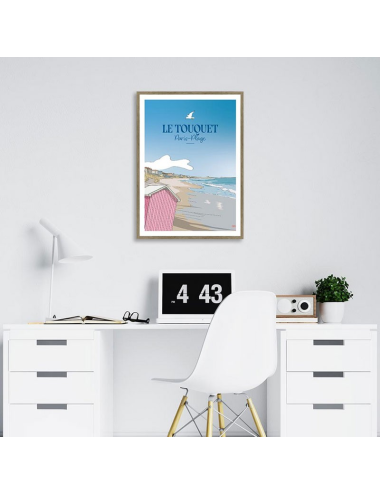 Affiche Le Touquet Paris-Plage – vintage encadrée