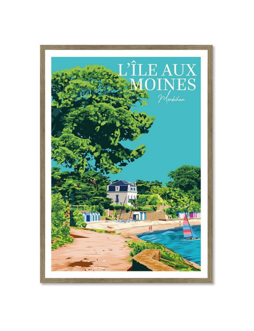 L'île aux moines-Travel poster vintage