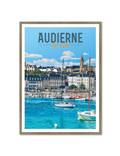 Audierne, Cap-Sizun- Affiche Travel poster encadrée