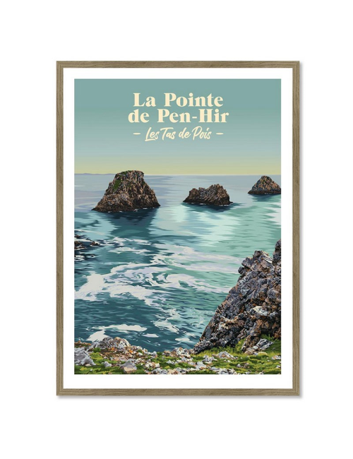 La pointe de Pen-Hir- Affiche Travel poster encadrée