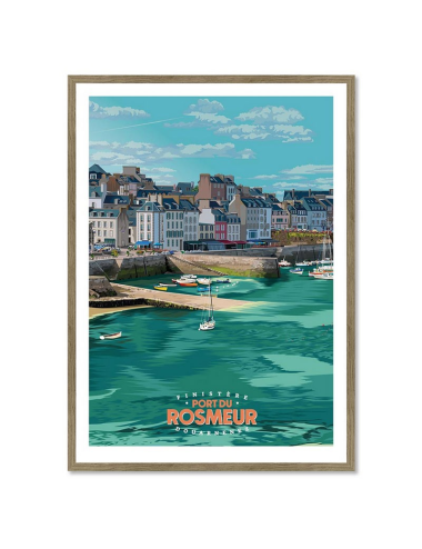 Affiche encadrée Port du Rosmeur – Douarnenez, Finistère