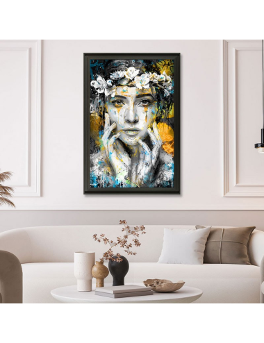 "LYS, portrait de femme", tableau contemporain collection ROMARIC