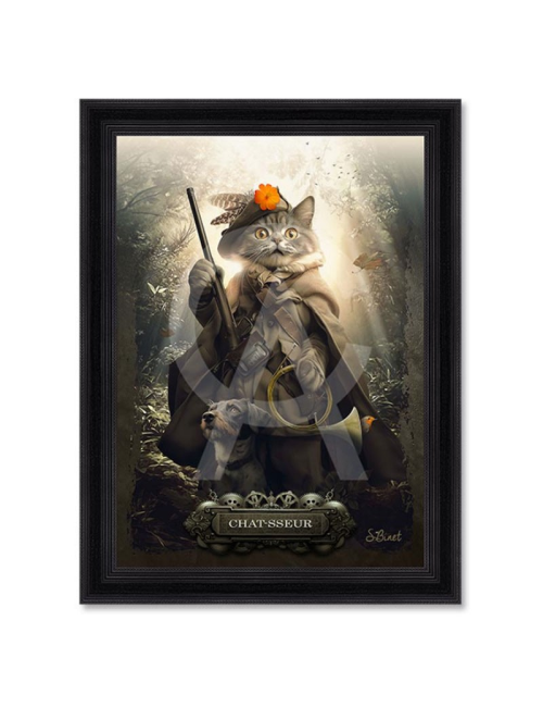"Chat-sseur", tableau XXL de Sylvain Binet