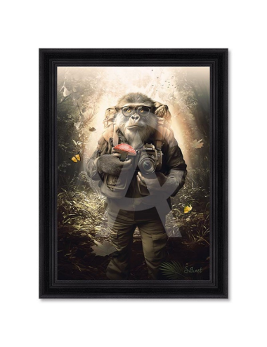 Tableau Papi Singe 80x120 – Sylvain Binet