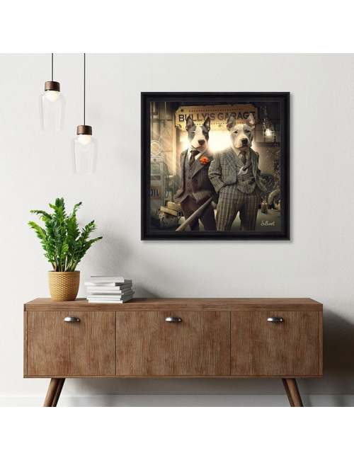 "Bully's Garage",tableaux XXL de Sylvain Binet