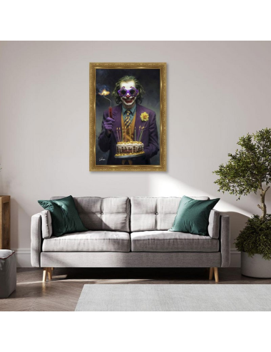 "Happy Birthday to Me", tableau Joker d'Alexandre Granger, 80x120cm