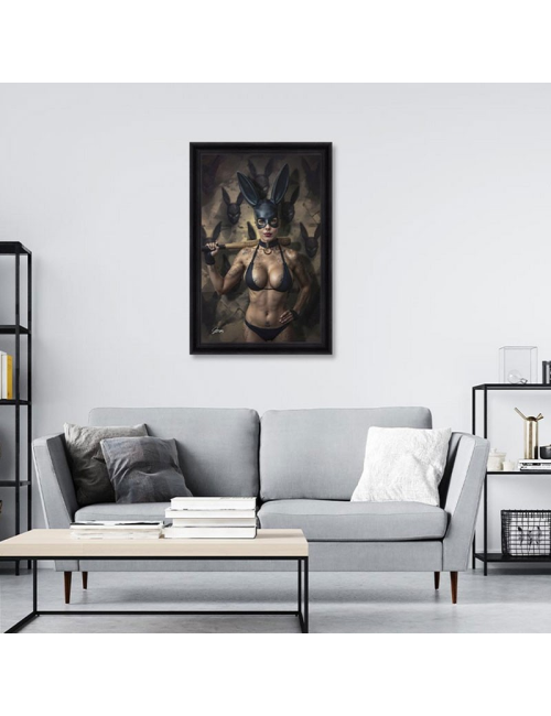 "Miss Rabbit", tableau XXL d'Alexandre Granger