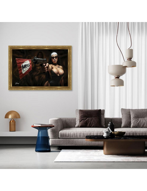 "Nun Gun",tableau XXL d'Alexandre Granger