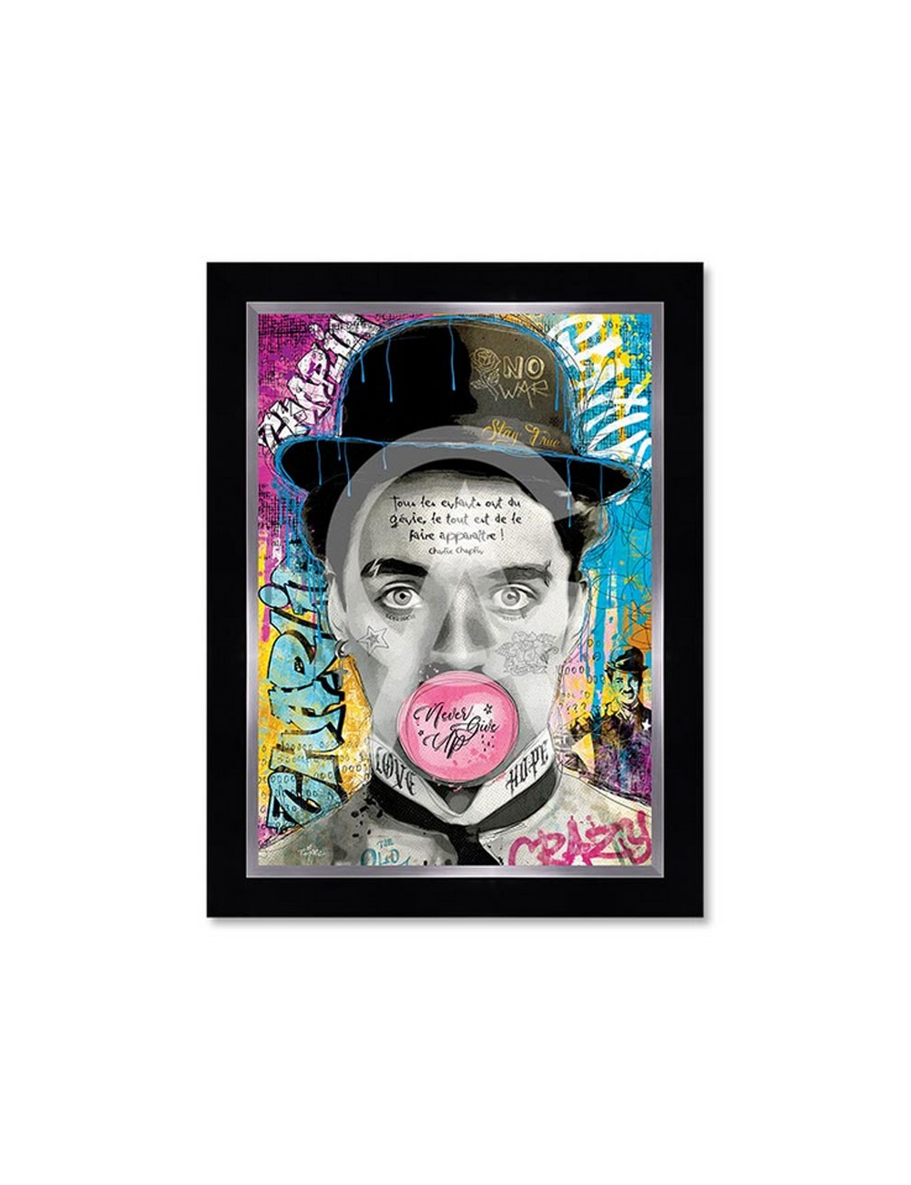 "Charlie Chaplin", tableau XXL par Romaric