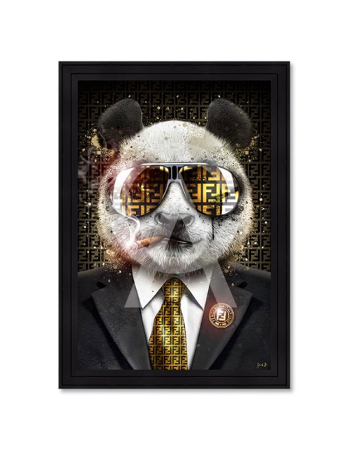 "Panda Boss",tableau XXL de Sarah B