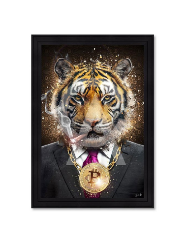 "Tiger Boss", tableau contemporain de Sarah Borderie