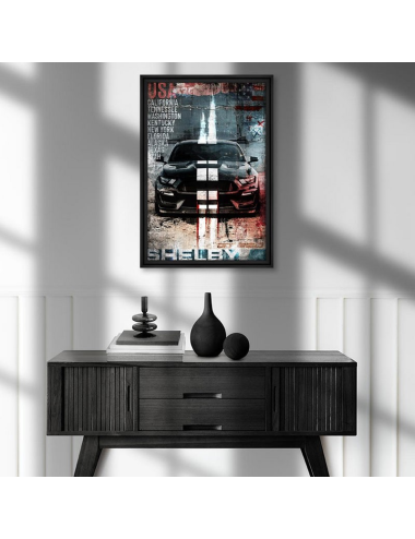 Tableau Shelby GT350 – Légende américaine en art mural XXL par Rubix