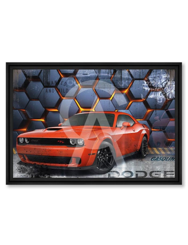 Tableau Dodge Challenger 2024 – Muscle car US déco murale Rubix