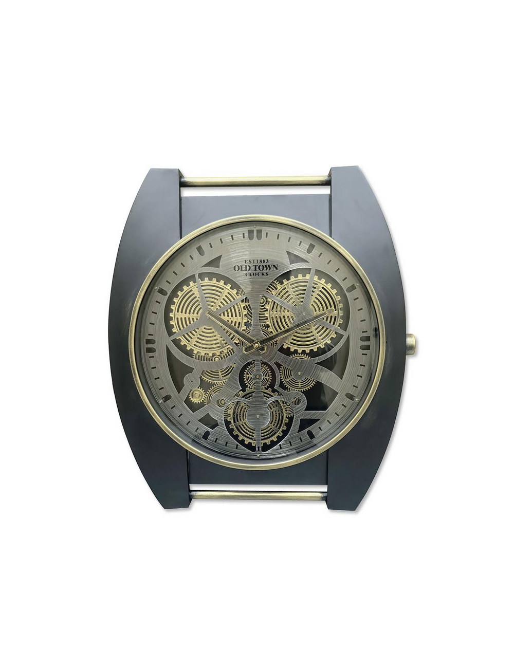 Horloge montre à engrenages -noir et or