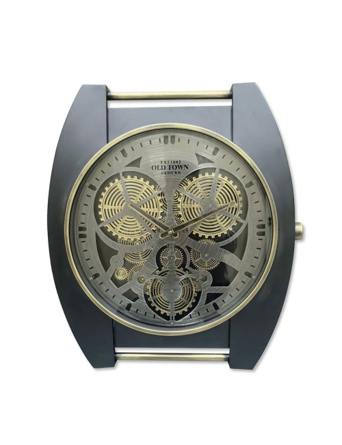 Horloge montre à engrenages -noir et or