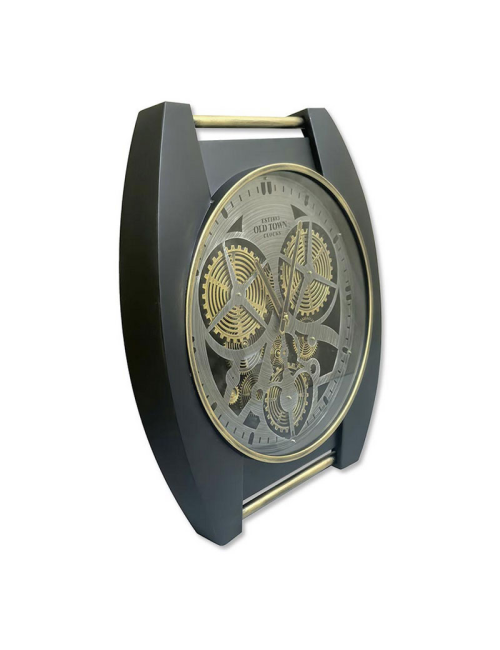 Horloge montre à engrenages -noir et or