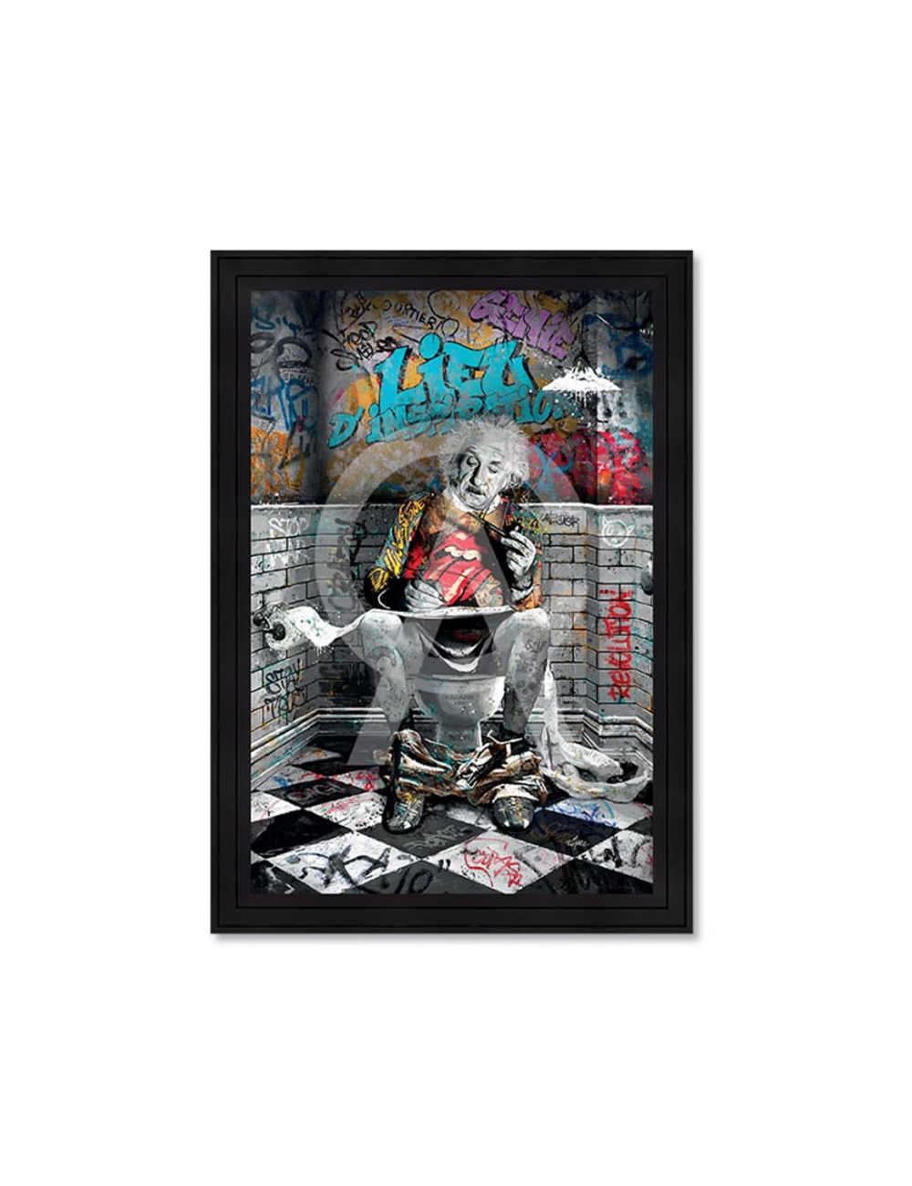 Albert Einstein WC -Romaric-80x120cm