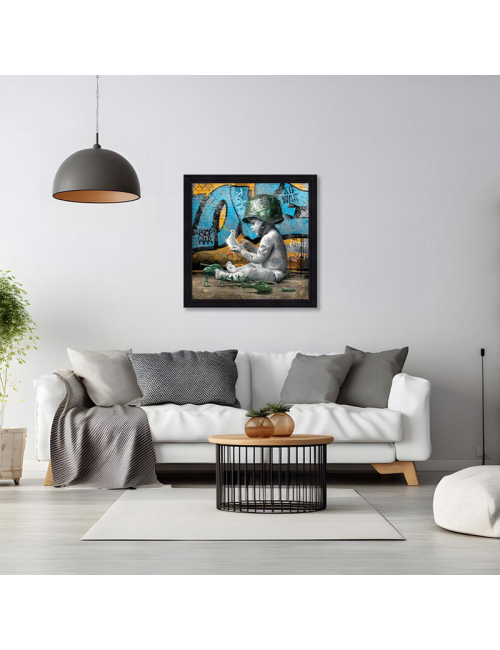 Le petit soldat - Romaric - 80x80cm