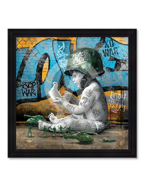 Le petit soldat - Romaric - 80x80cm