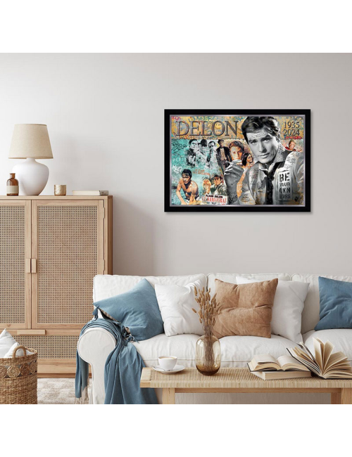 "Alain Delon",Tableau de Romaric