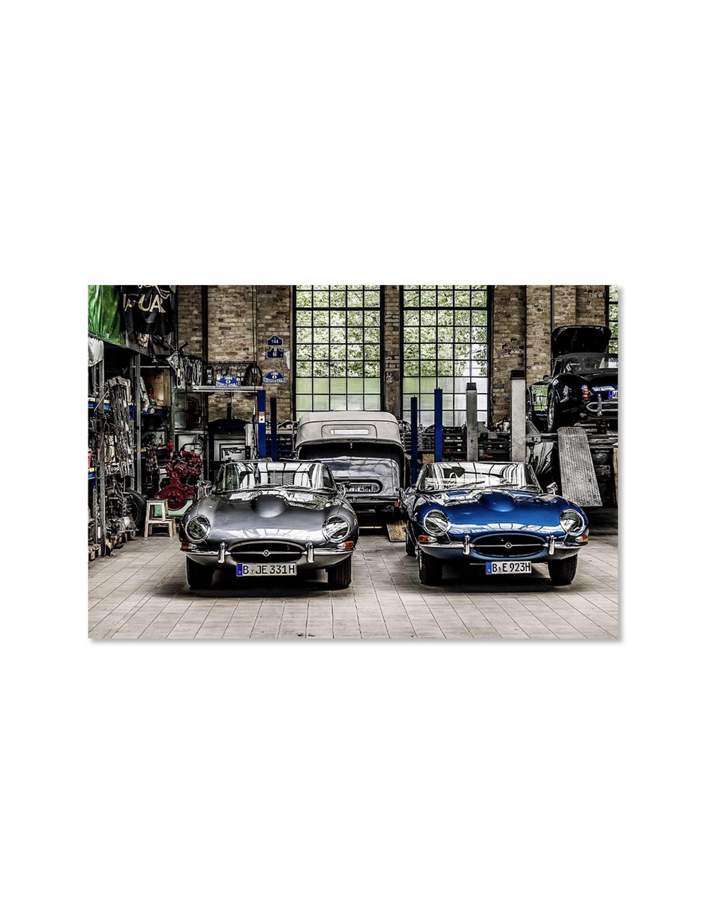 "Légendes Automobiles"-Tableau en verre-60x90