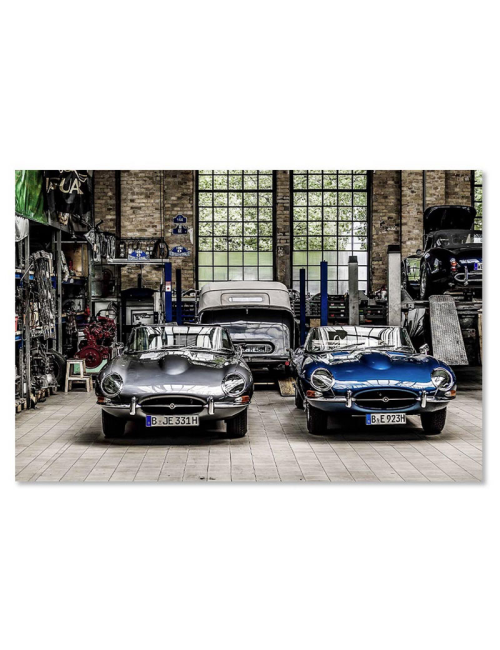 "Légendes Automobiles"-Tableau en verre-60x90