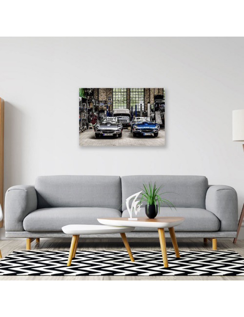 "Légendes Automobiles"-Tableau en verre-60x90