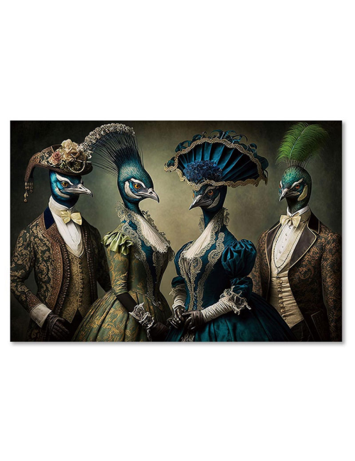 "Les Aristopiafs"-Tableau en verre-80x120