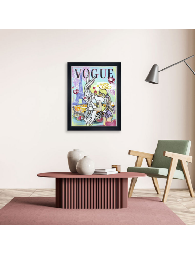 Tableau Bugs Bunny et Lola 60x80 – pop art déco murale gloss