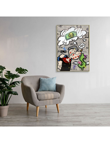 Tableau Popeye pop art – déco murale 60x90
