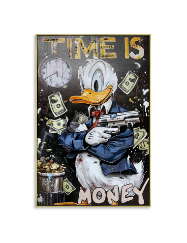 Tableau Donald Duck Time is Money – 60x90