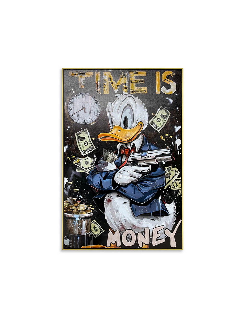 Tableau Donald Duck Time is Money – 60x90
