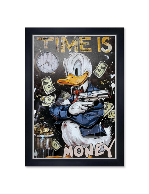 Tableau Donald Duck Time is Money – 60x90