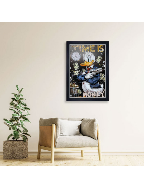 Tableau Donald Duck Time is Money – 60x90
