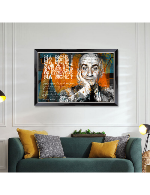 LOUIS DE FUNES, Tableau 80X120 de ROMARIC