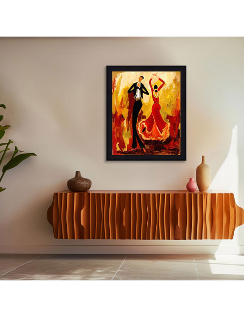 Tableau Flamenco 80x100 – Martine Gonnin