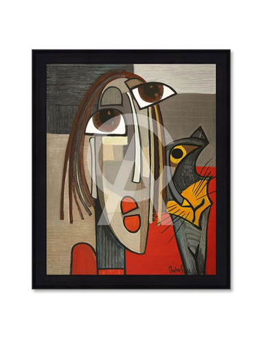 Chat Rouge – Tableau de Martine Gonnin