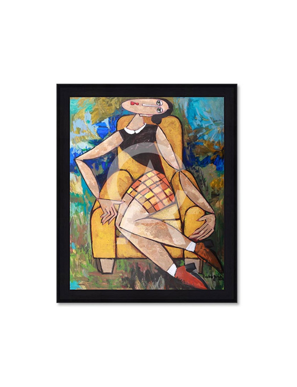 AGLAÉ – Tableau original 80x100 cm – Martine Gonnin