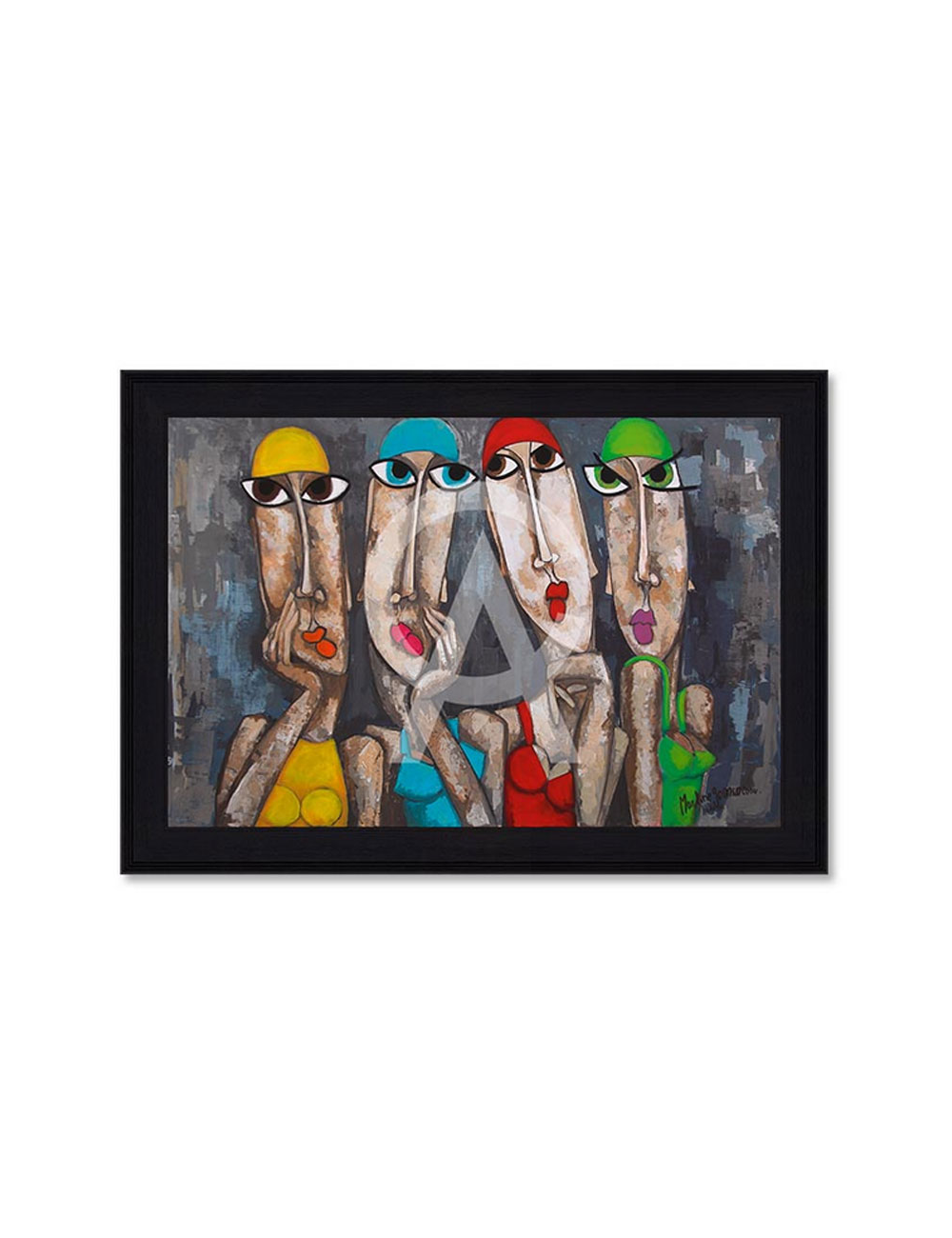 Tableau Baigneuses primaires 80x120cm – Martine Gonnin