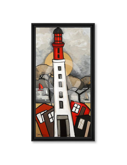Tableau Rouge Phare – Martine Gonnin