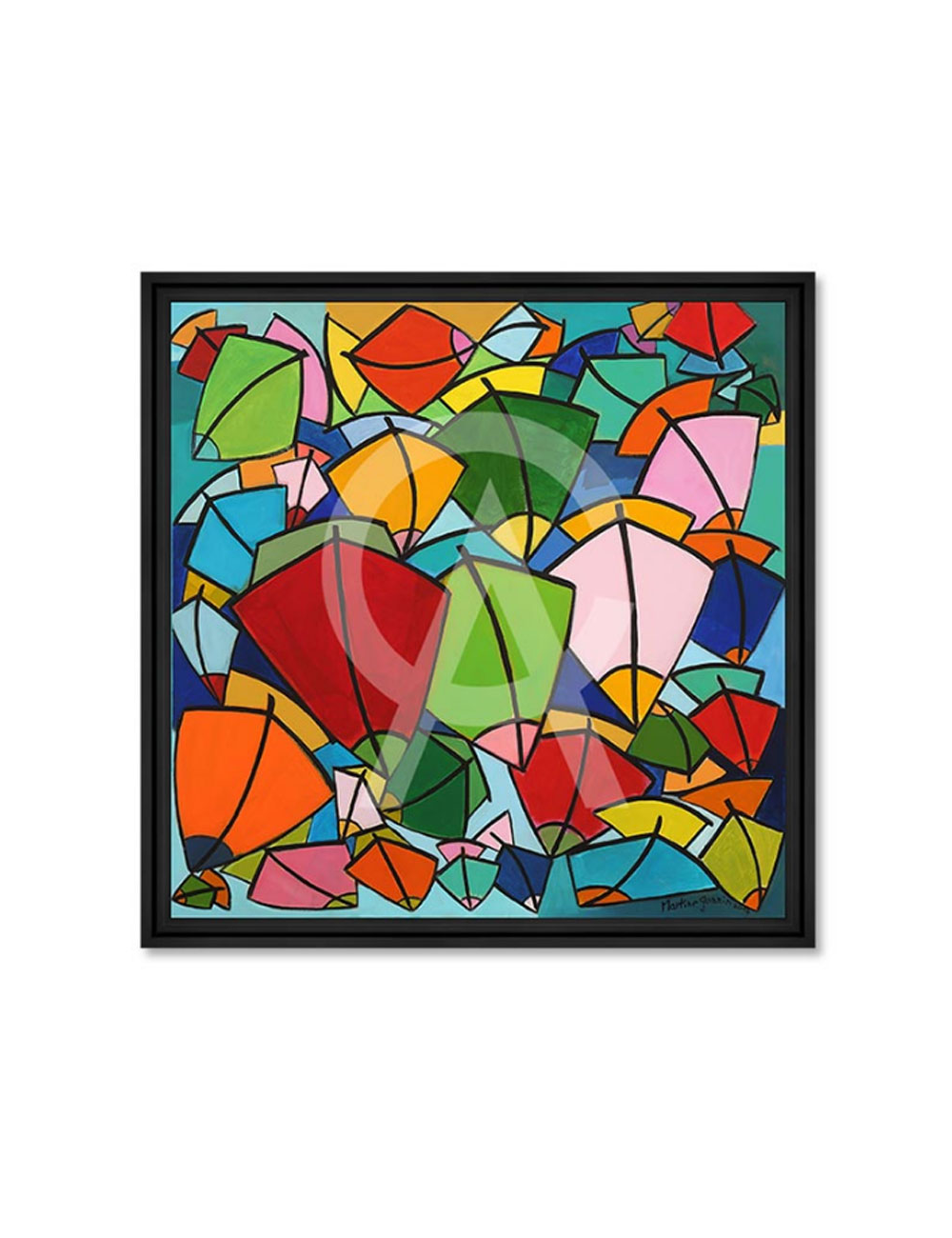 Tableau barques colorées – Martine Gonnin