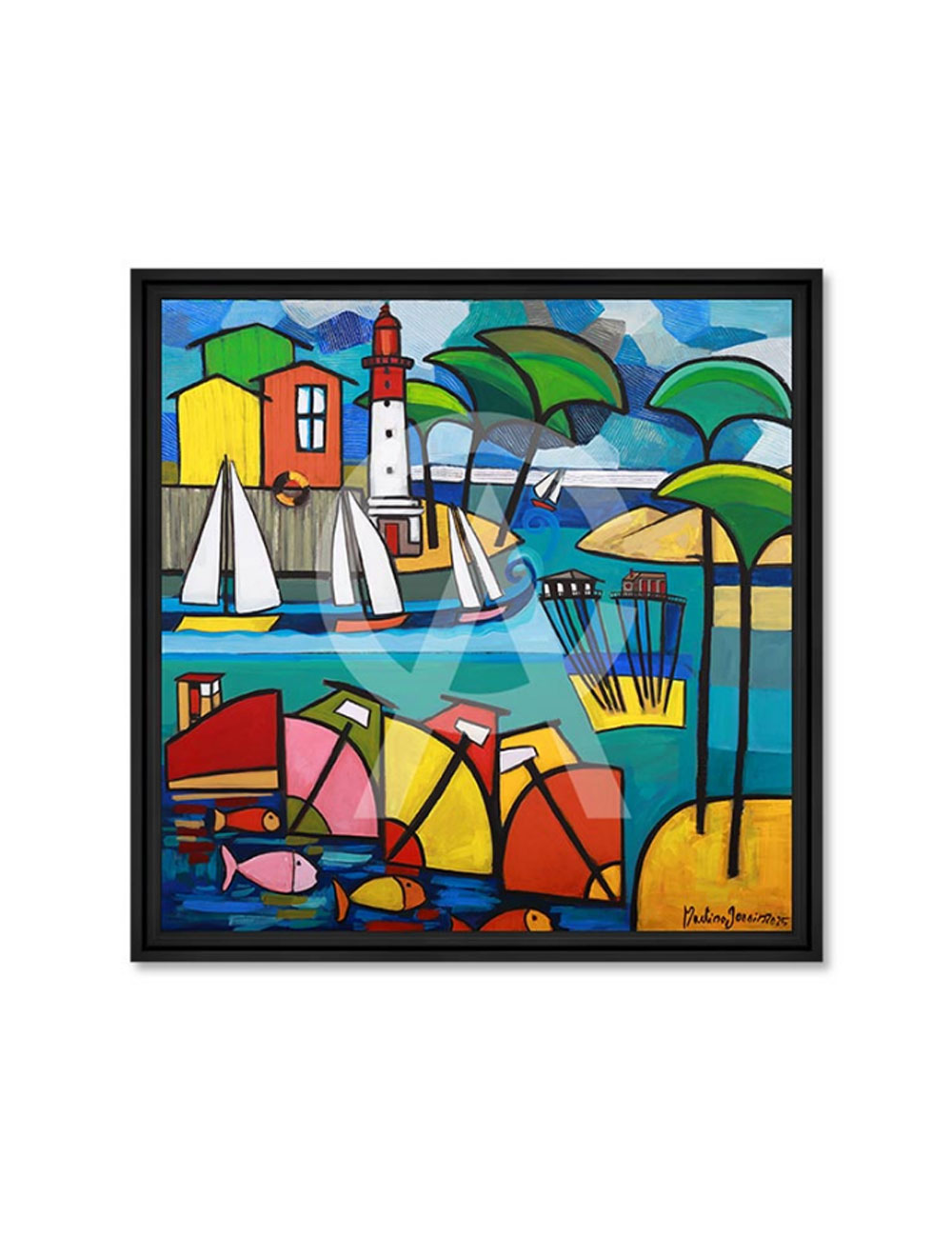 Tableau Couleurs Bassin – Martine Gonnin