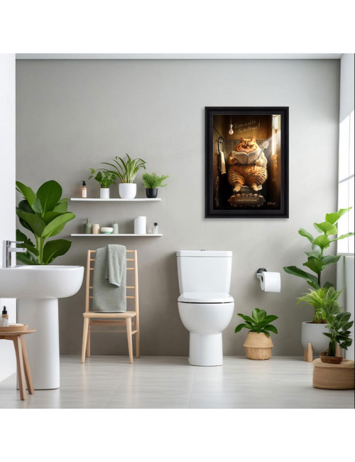 Tableau Chat-Nitaire 80x120cm – Sylvain Binet