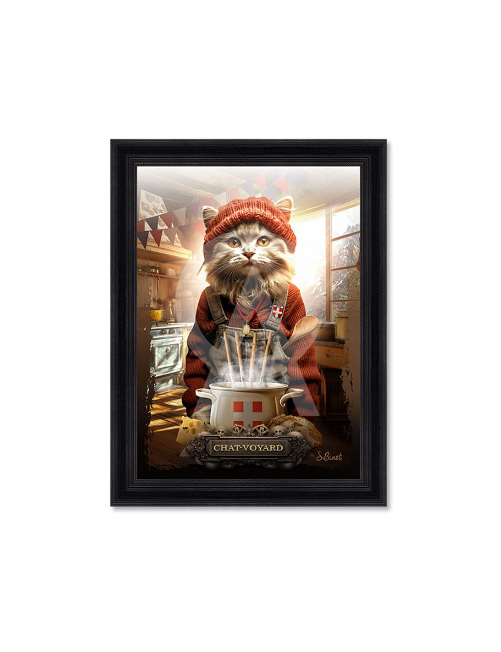 Tableau Chat-Voyard 80x120cm – Sylvain Binet