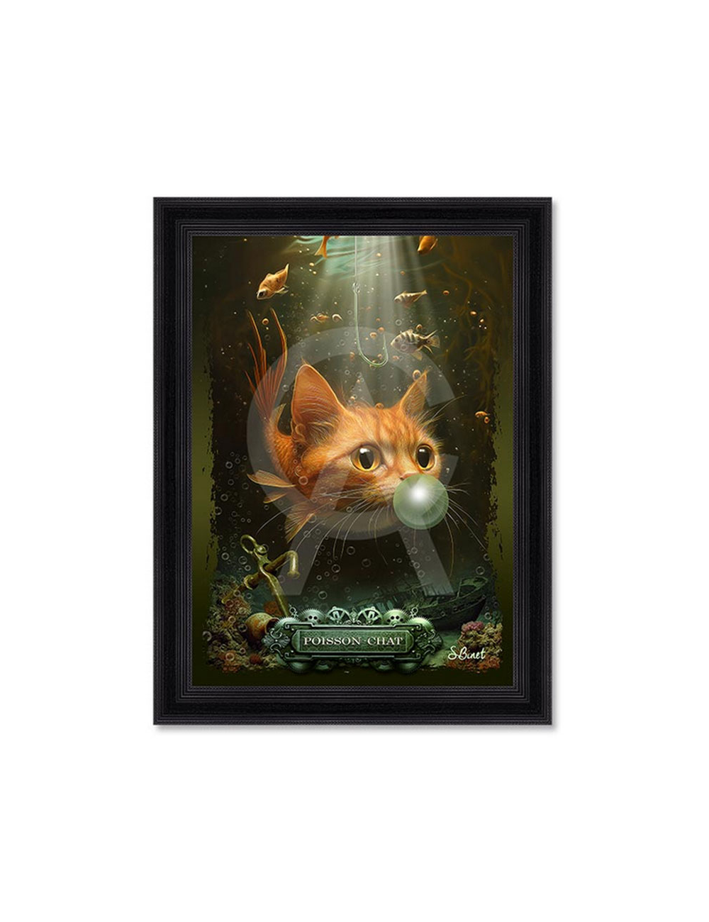 Tableau Poisson-Chat – Sylvain Binet